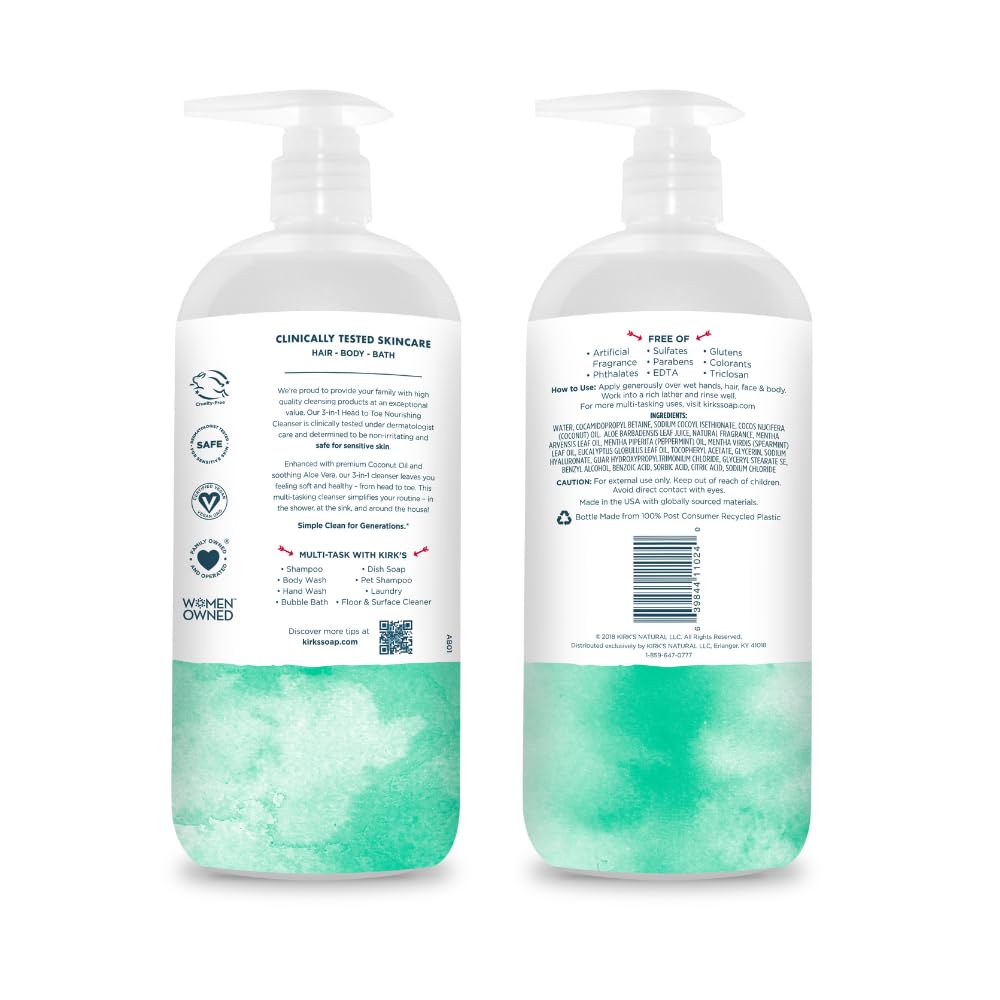 Kirk's creamy lather close-up, gentle enough for sensitive skin.