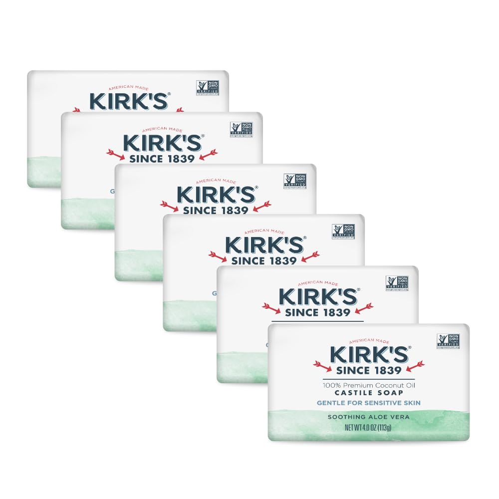 Kirk's Castile Soap Original Fresh Scent bar for gentle daily cleansing.