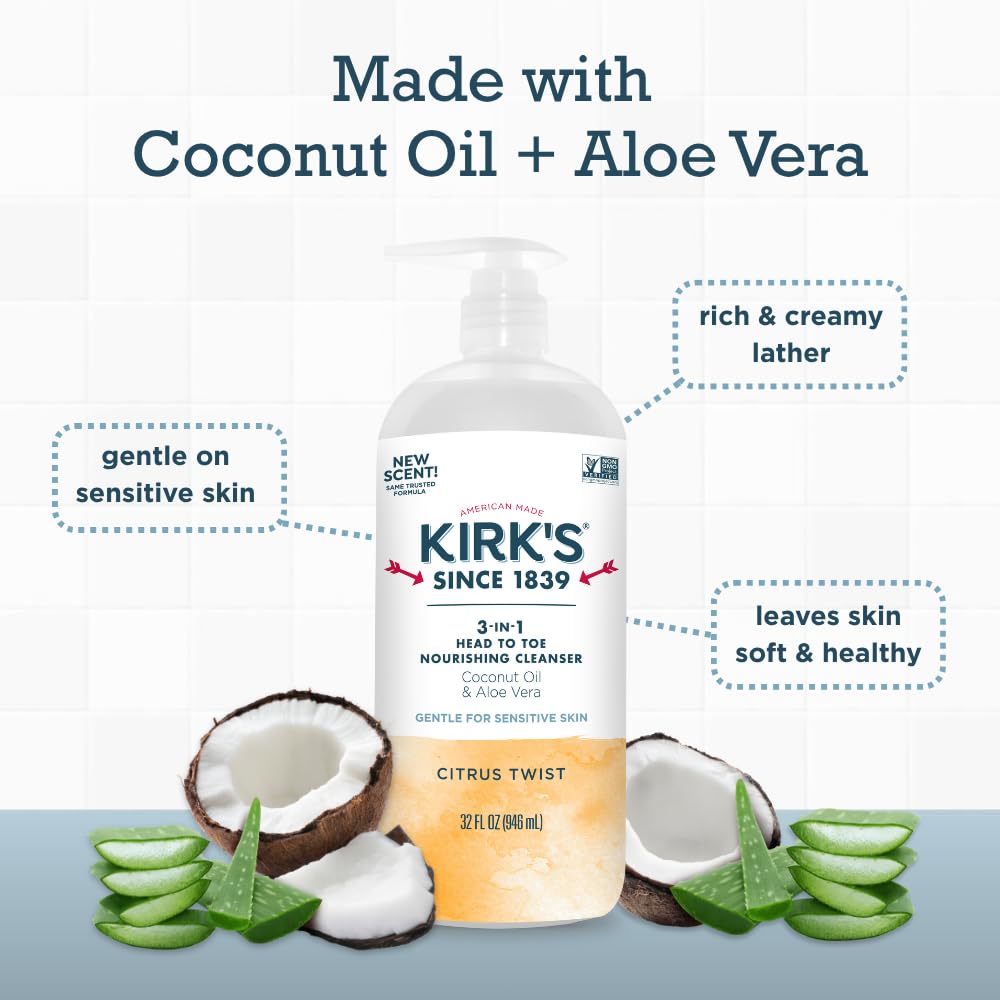 Kirk's citrus twist scent closeup evoking a fresh morning routine
