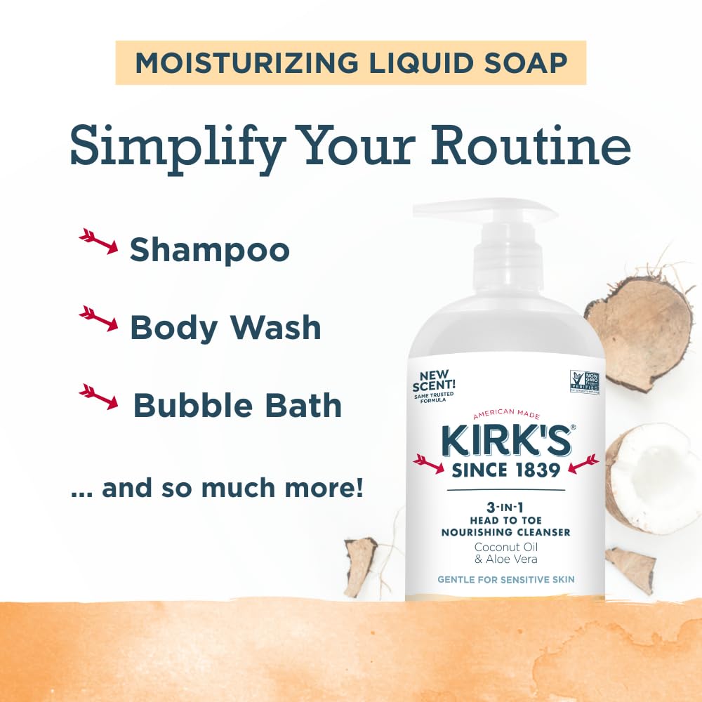 Citrus twist label and creamy lather showcased on bottle.