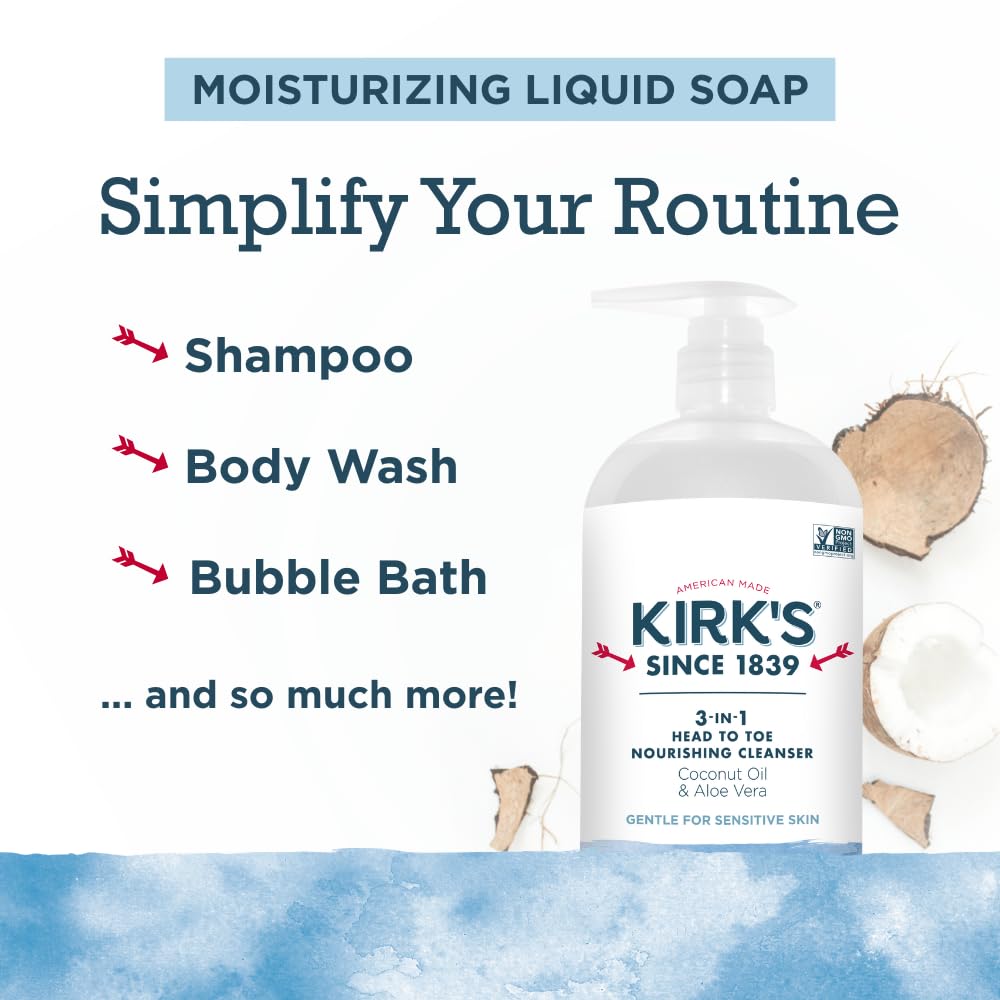 Coconut oil and aloe vera ingredients highlight natural skincare from Kirk's