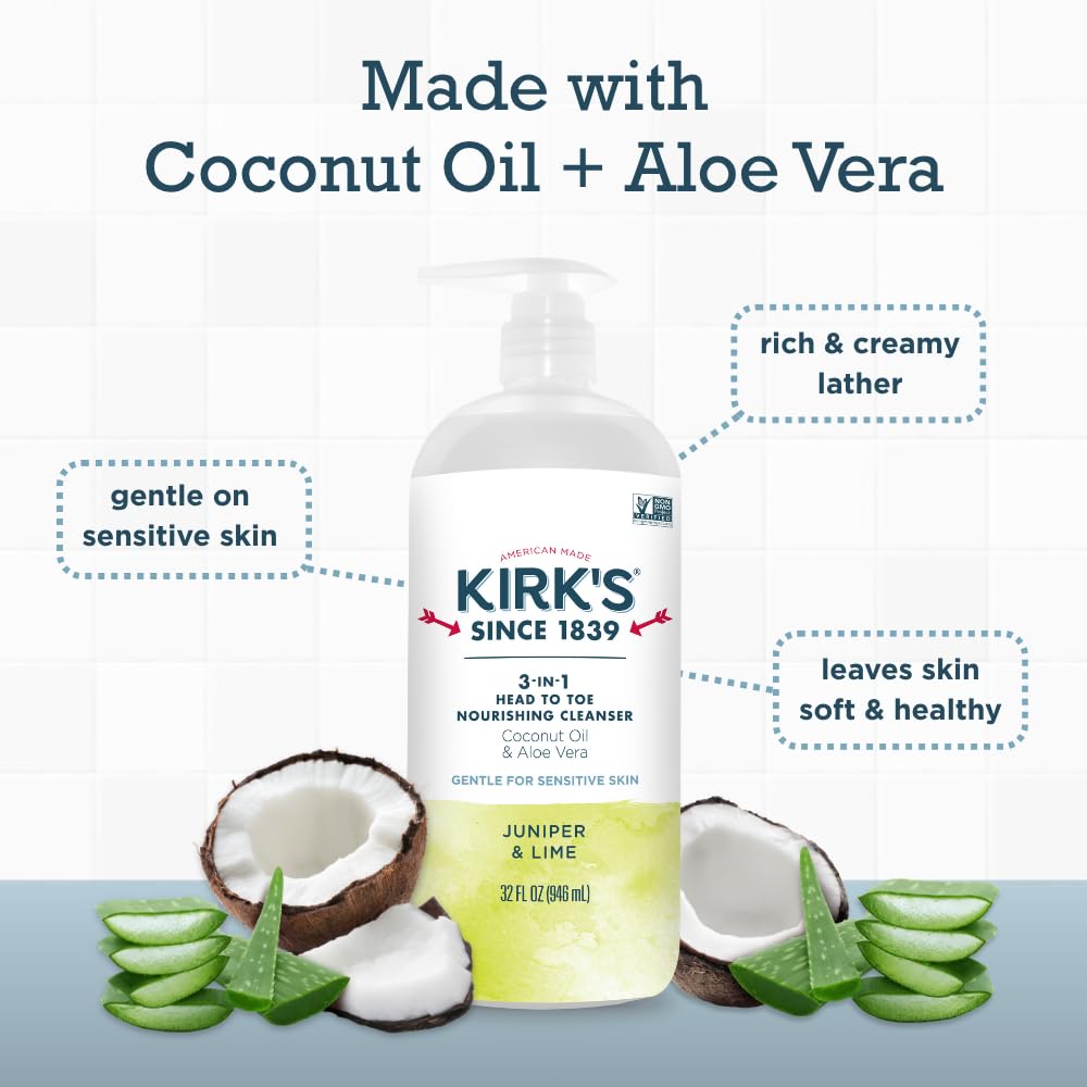 Kirks heritage label highlights American-made quality and trust.
