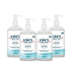 Kirks Hydrating Hand Wash bottle with coconut oil for soft, clean hands.