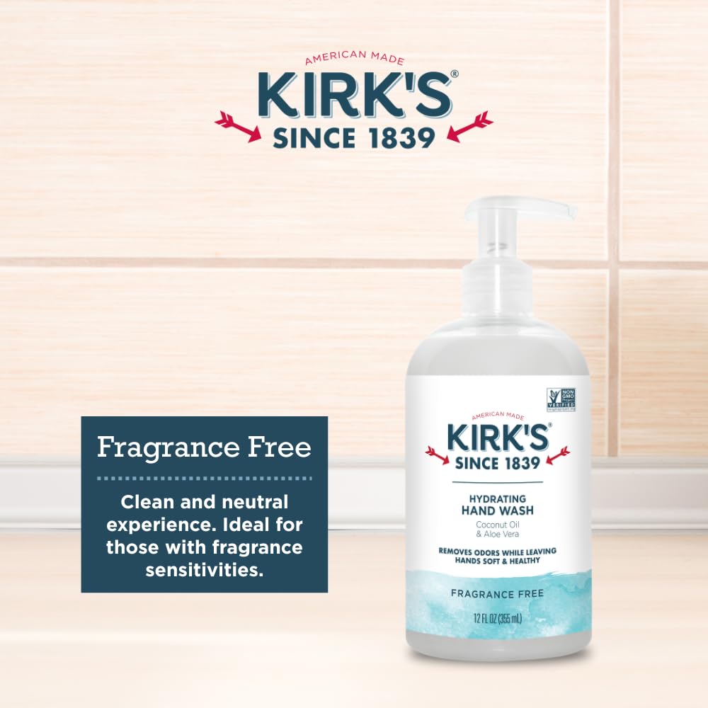Sensitive-skin friendly, fragrance-free hand wash.