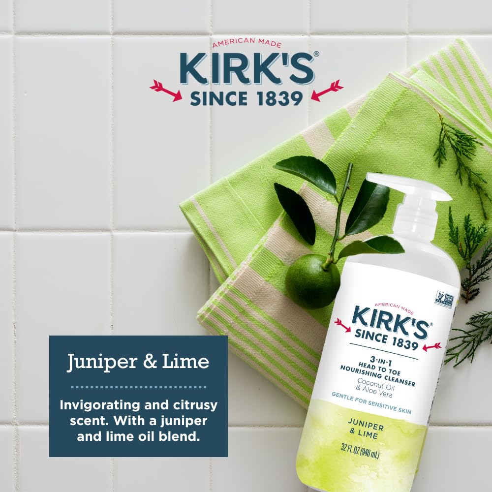 Juniper and lime scent bottle conveys refreshing aromatics.