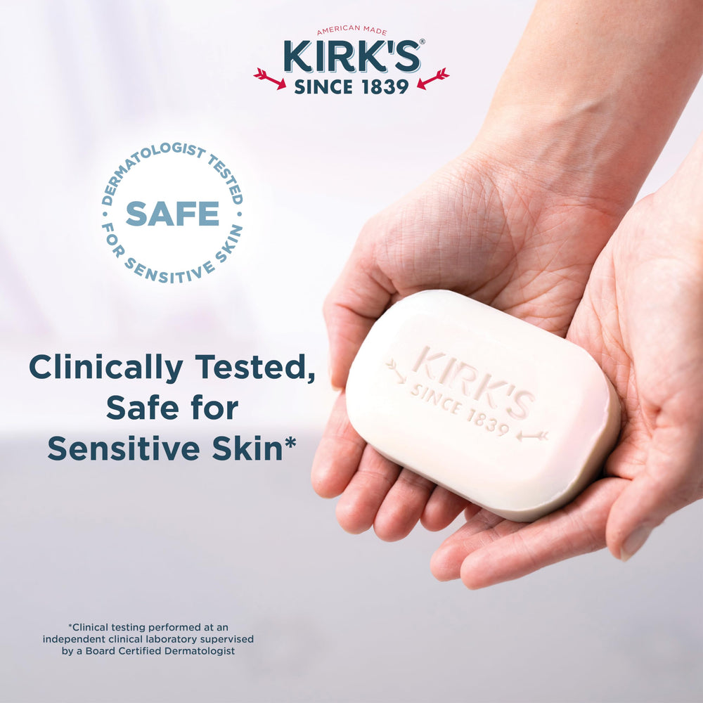 Kirk's Original Coco Castile Soap coconut scent evokes refreshing daily use.