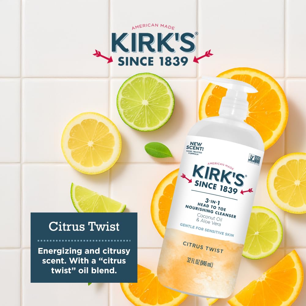 Sensitive-skin friendly formula noted on packaging with 32 oz size.