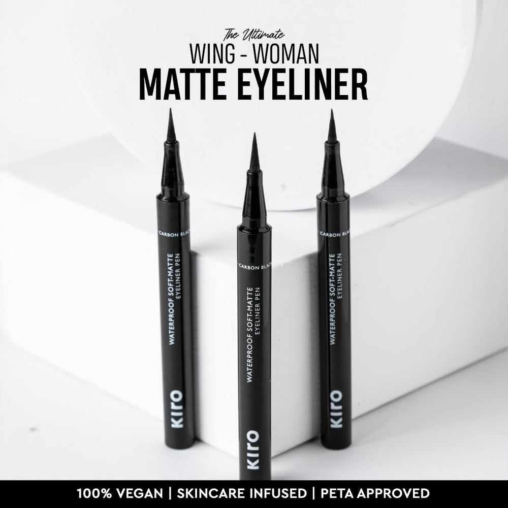 KIRO Soft-Matte Eyeliner carbon black vegan-formula photo emphasizing cruelty-free makeup.