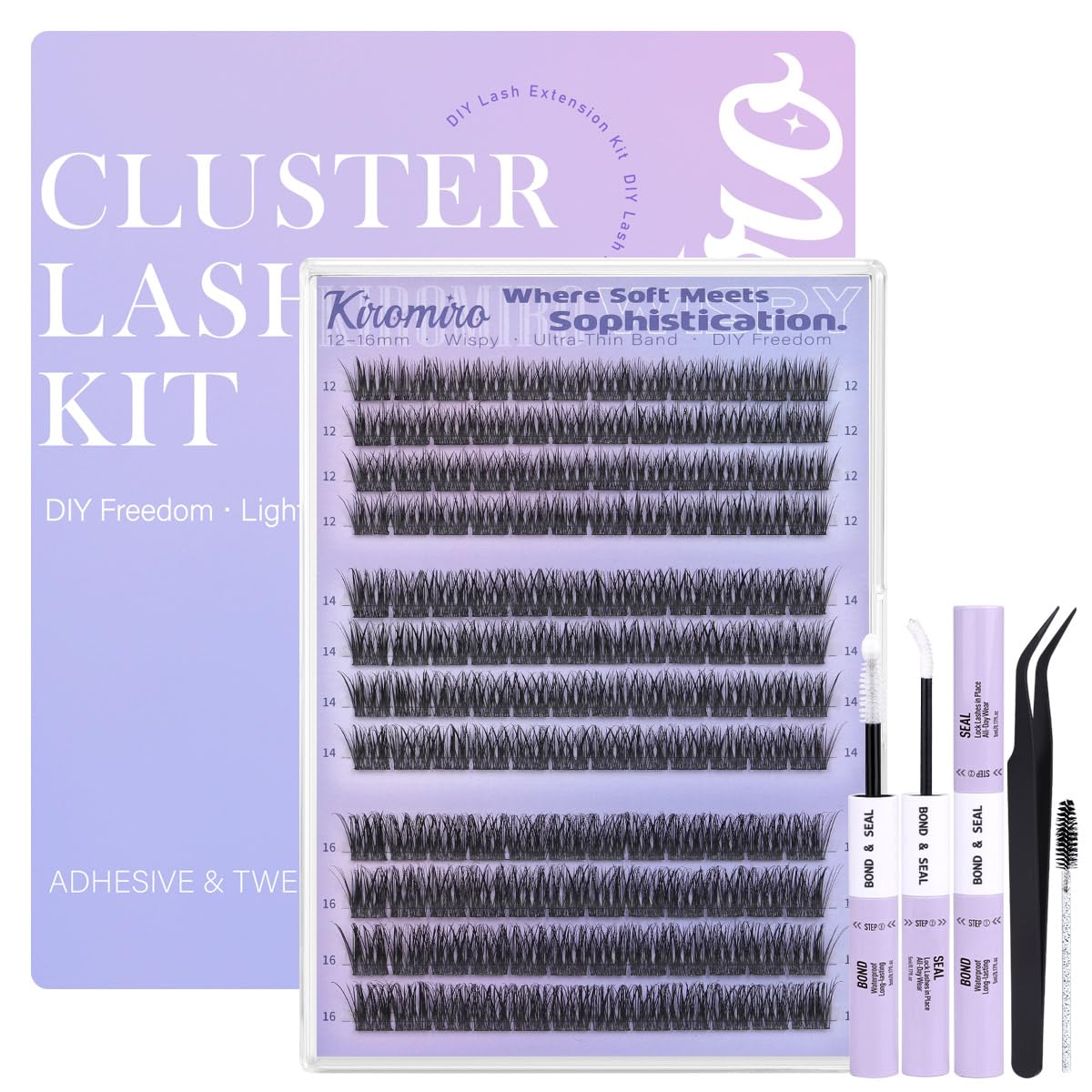 Kiromiro bundle includes 144pcs clusters with bond and seal.