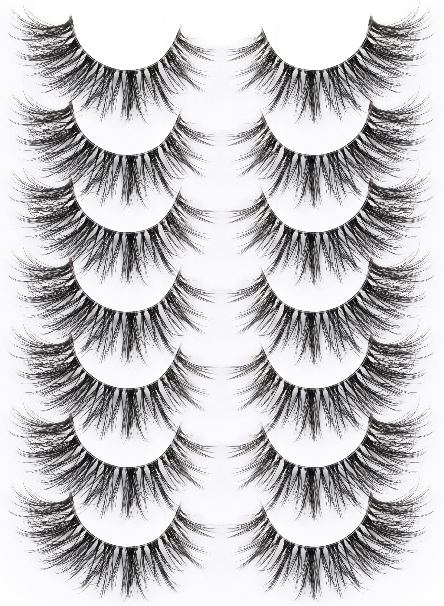 Kiromiro clear-band false lashes provide a comfortable, seamless frame.