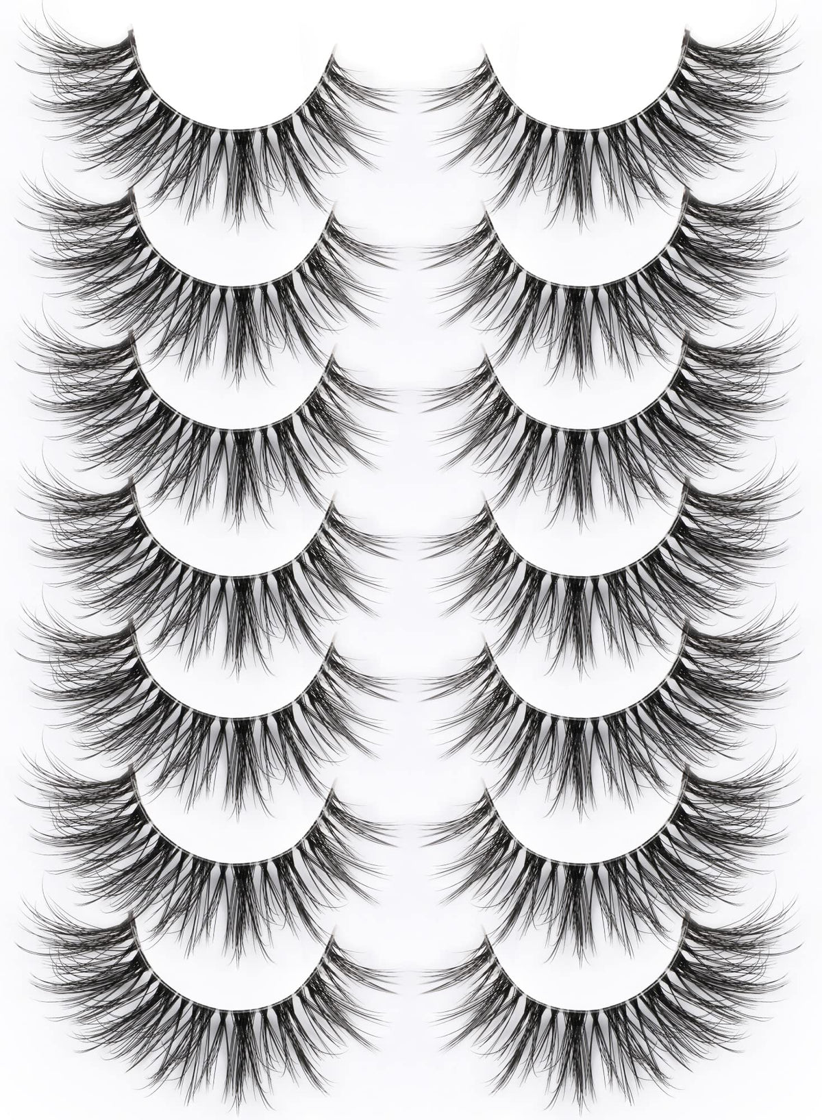 Kiromiro clear-band false lashes provide a comfortable, seamless frame.