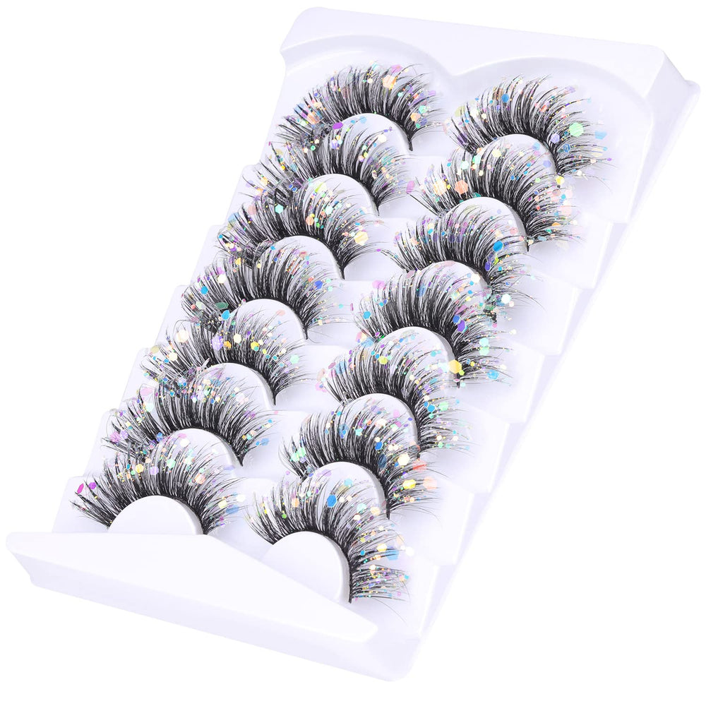 Kiromiro decorative glitter lashes featuring glow-in-the-dark sparkle.
