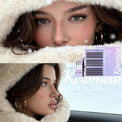 Kiromiro tweezers enable precise, tidy at-home lash application.