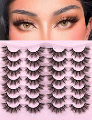 Kiromiro Eyelashes Natural Look 3D Wispy Pack for soft, daily volume.