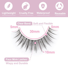 Kiromiro wispy lashes close-up 3D design for subtle volume.