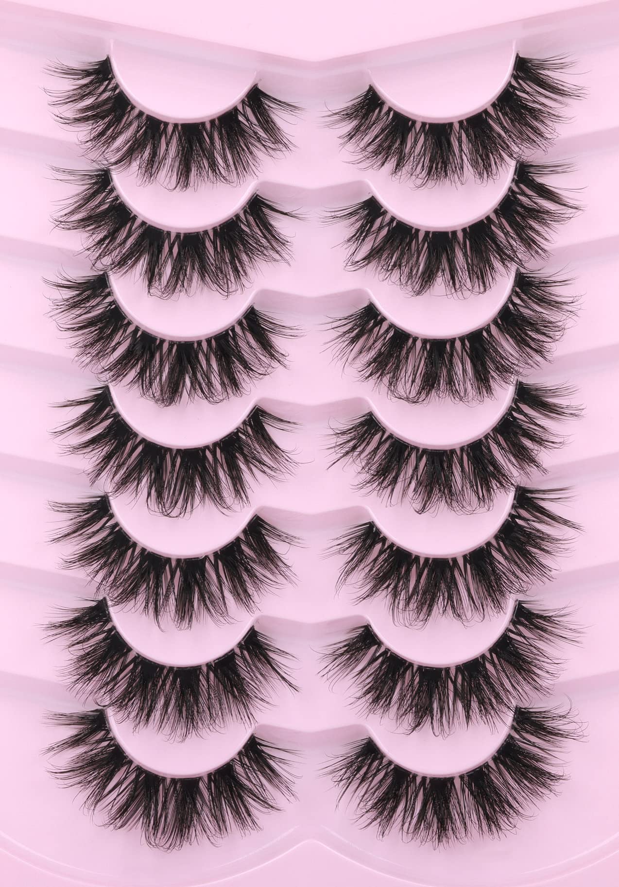 Kiromiro false lashes with clear band for dramatic 18mm length.