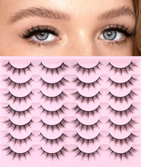 Kiromiro false lashes 16mm cat-eye for a dramatic, easy-to-apply look.