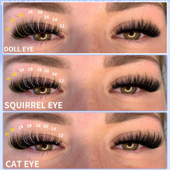 Kiromiro fluffy cluster lashes with wispy texture for natural looks.