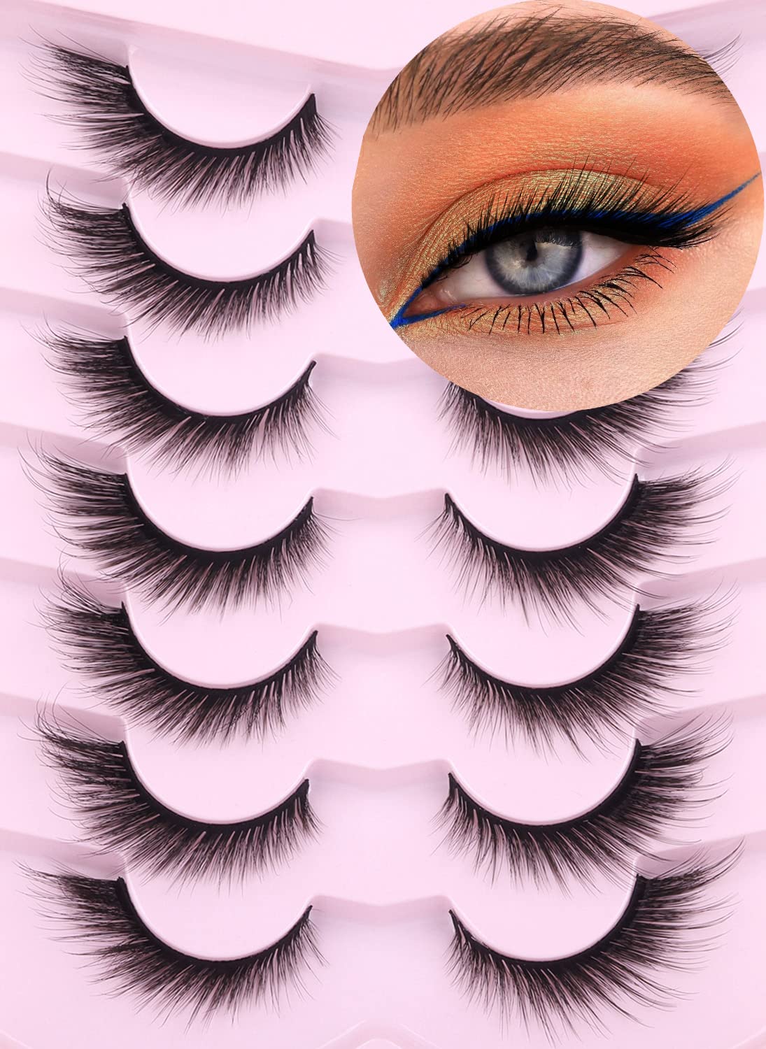 Kiromiro Fox Eye Lashes with dramatic 18mm length for a bold winged look