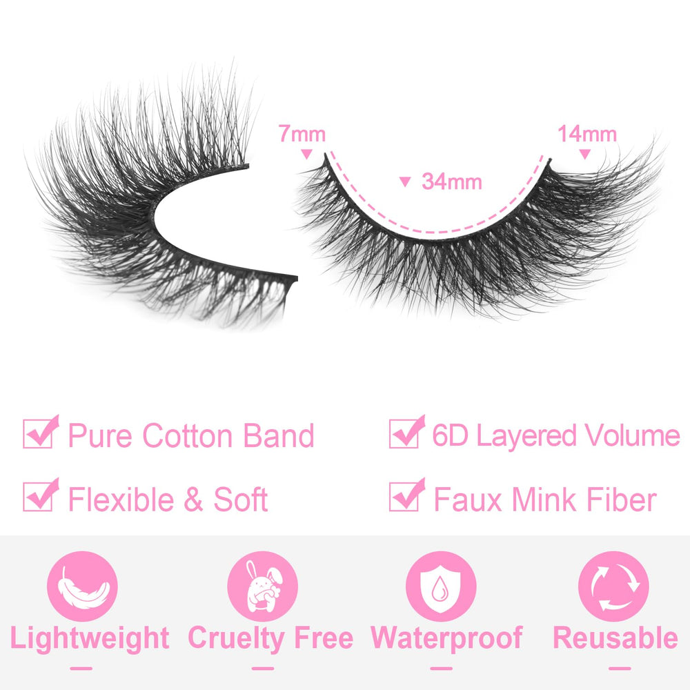 Kiromiro handmade faux mink fibers create durable, wispy lashes.