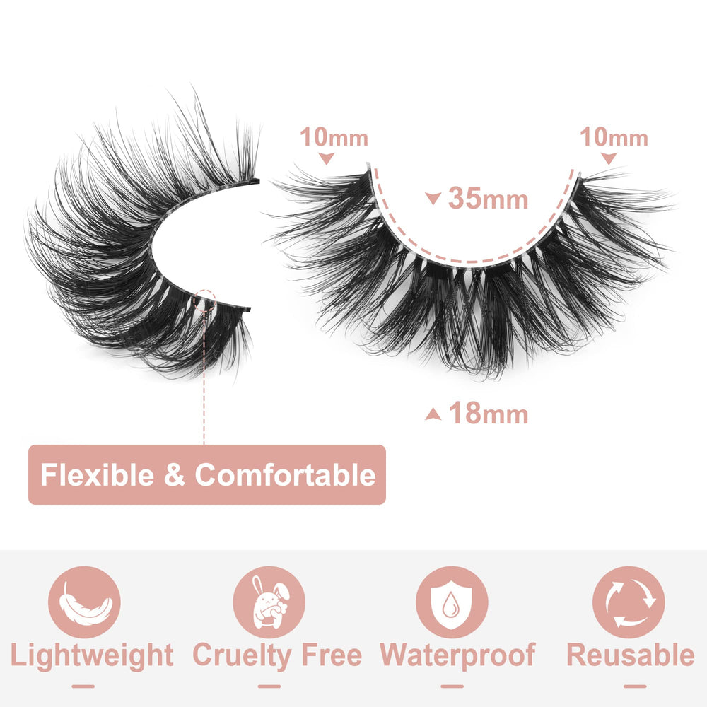 Kiromiro hypoallergenic lashes offer soft, lightweight comfort.