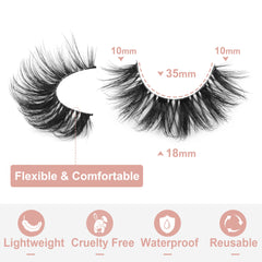 Kiromiro hypoallergenic lashes offer soft, lightweight comfort.