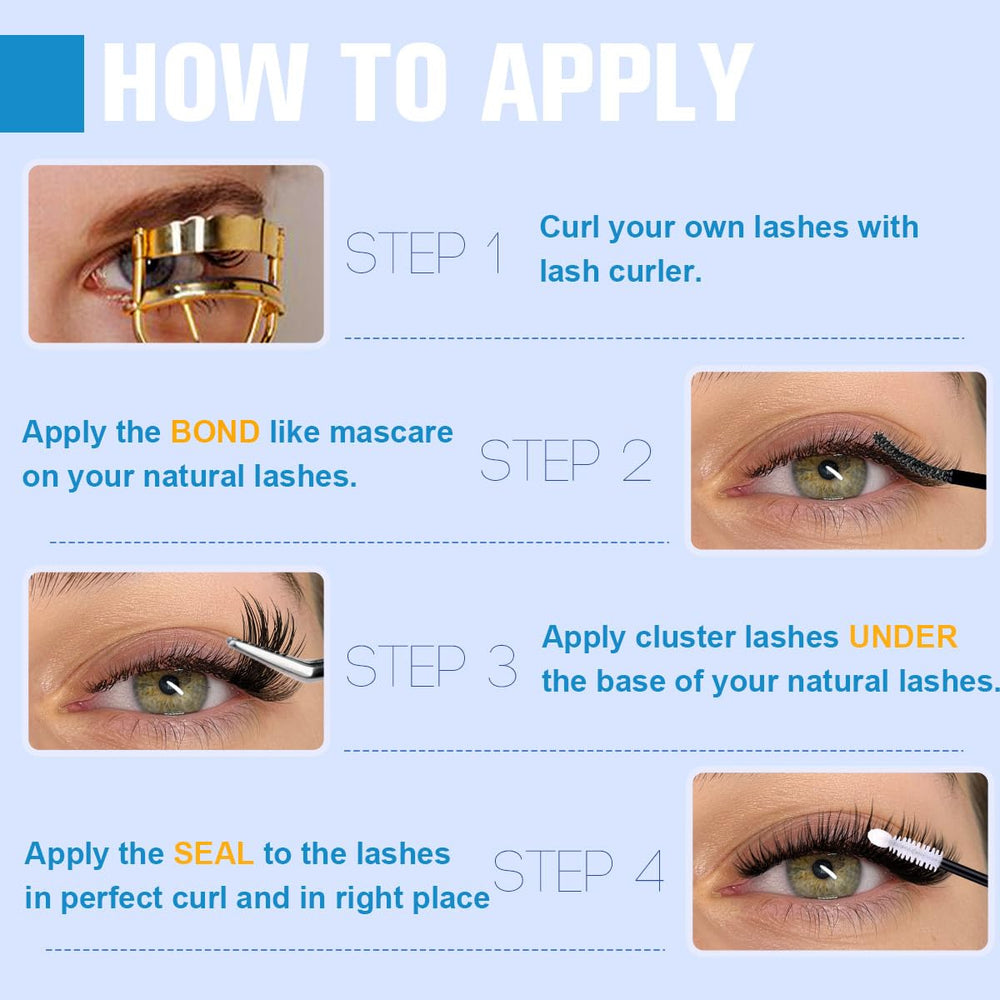 Kiromiro Lash Clusters natural blend for day-to-night wear.