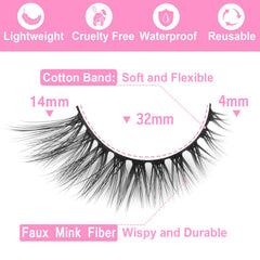 Kiromiro Lashes 7-pairs pack offers versatile daily looks.
