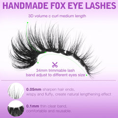 Kiromiro Lashes Wispy Faux Mink Effect adds natural volume.