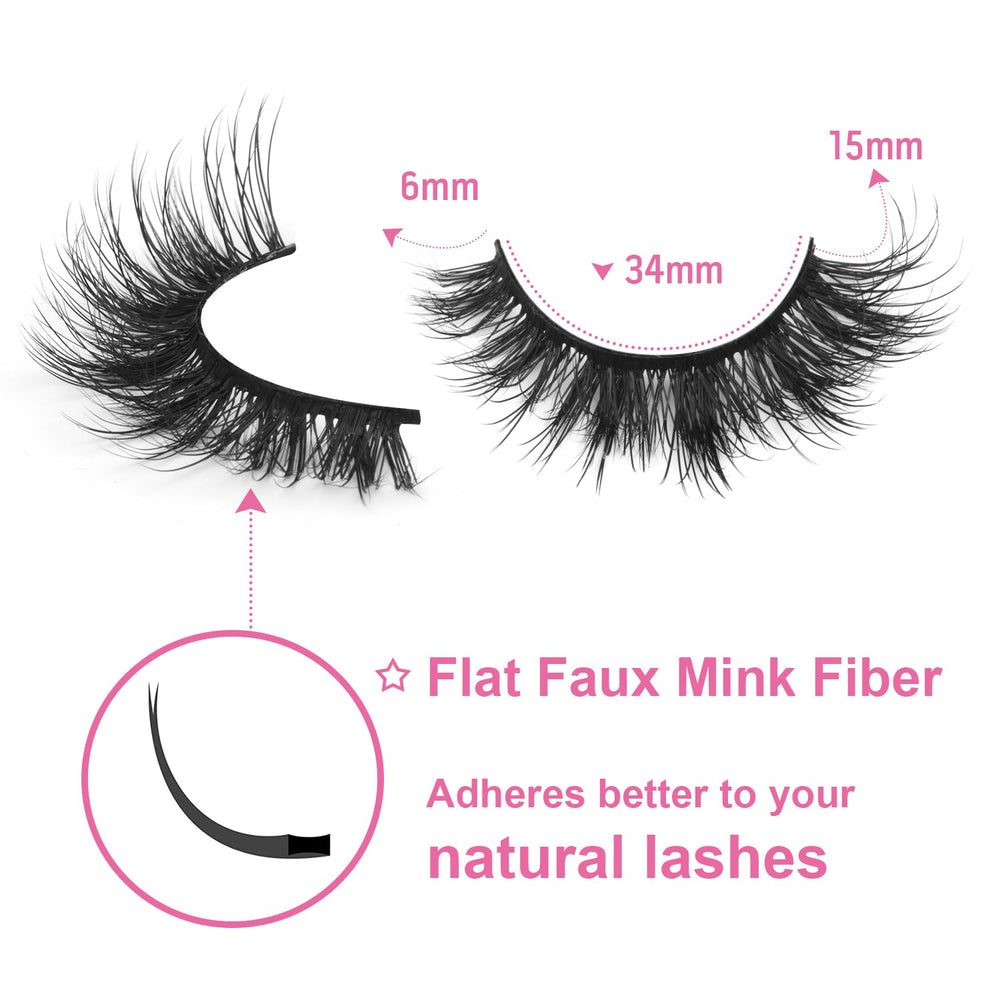 Kiromiro 15mm strip lashes deliver subtle drama for everyday glamour.