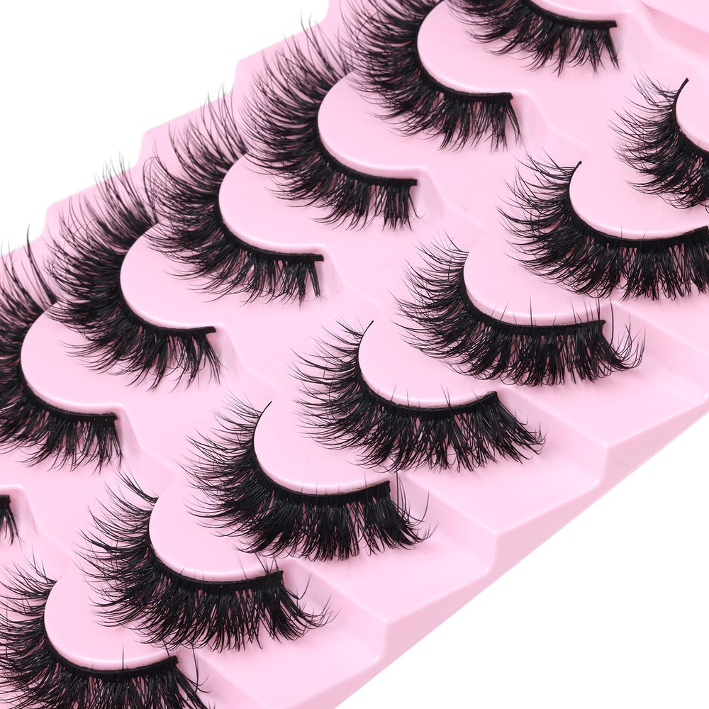 Kiromiro 3D faux mink fibers create airy fullness without heaviness.