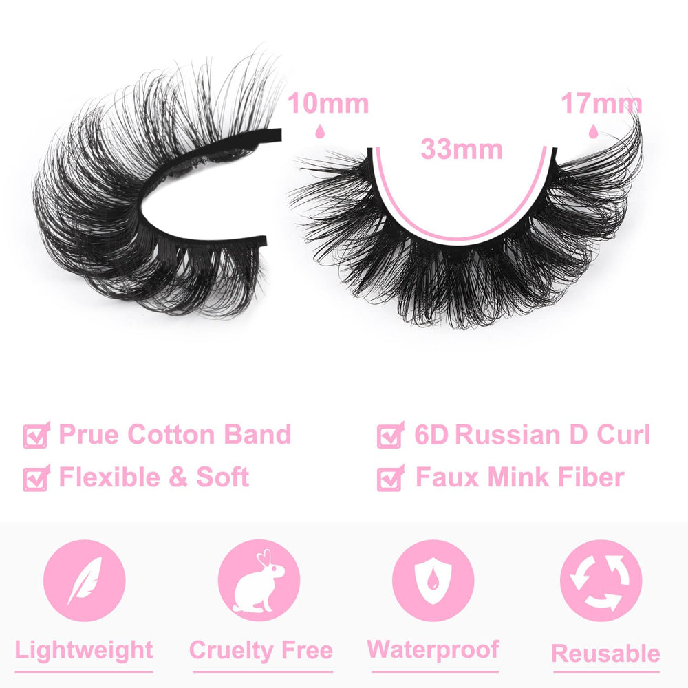 Kiromiro lashes with soft cotton band offer comfortable wear.