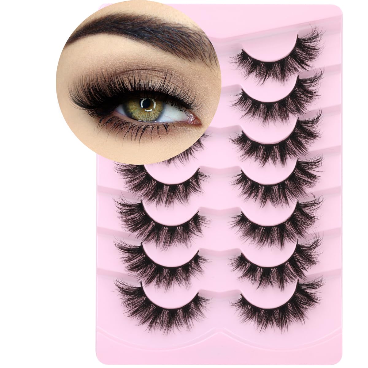 Kiromiro mink lashes wispy 3D cat-eye for a defined look and long wear.