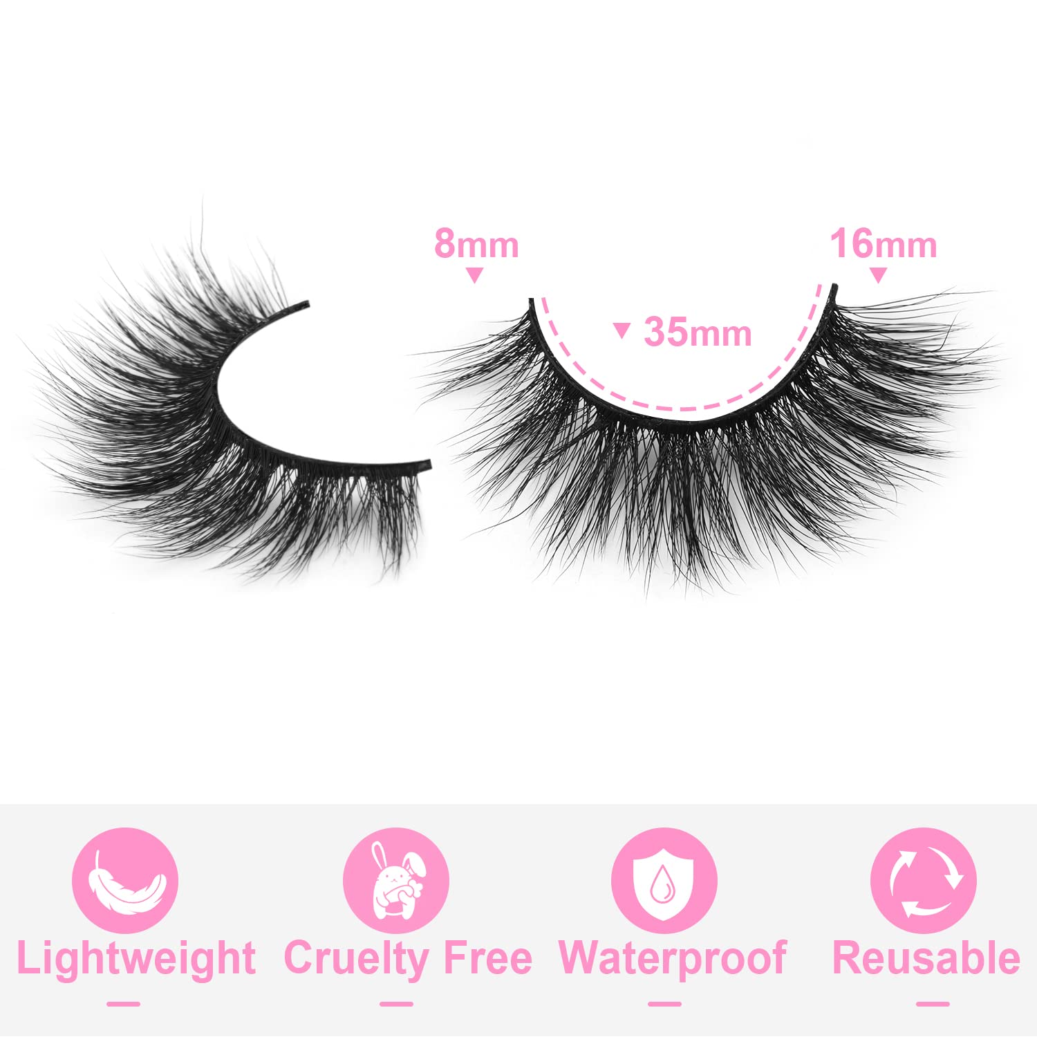 Kiromiro soft cotton band lashes provide comfort and easy wear