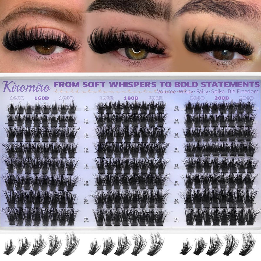 Kiromiro spikes lashes for quick, salon-like at-home styling.