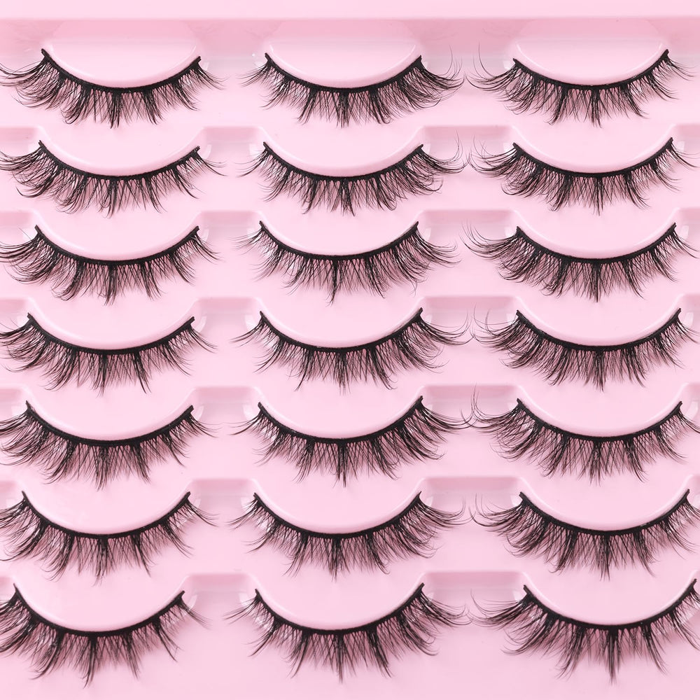 Kiromiro strip lashes 14-pair pack provide affordable convenience.