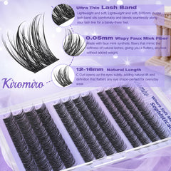 Kiromiro wispy 12-16mm clusters offer versatile, subtle enhancement.
