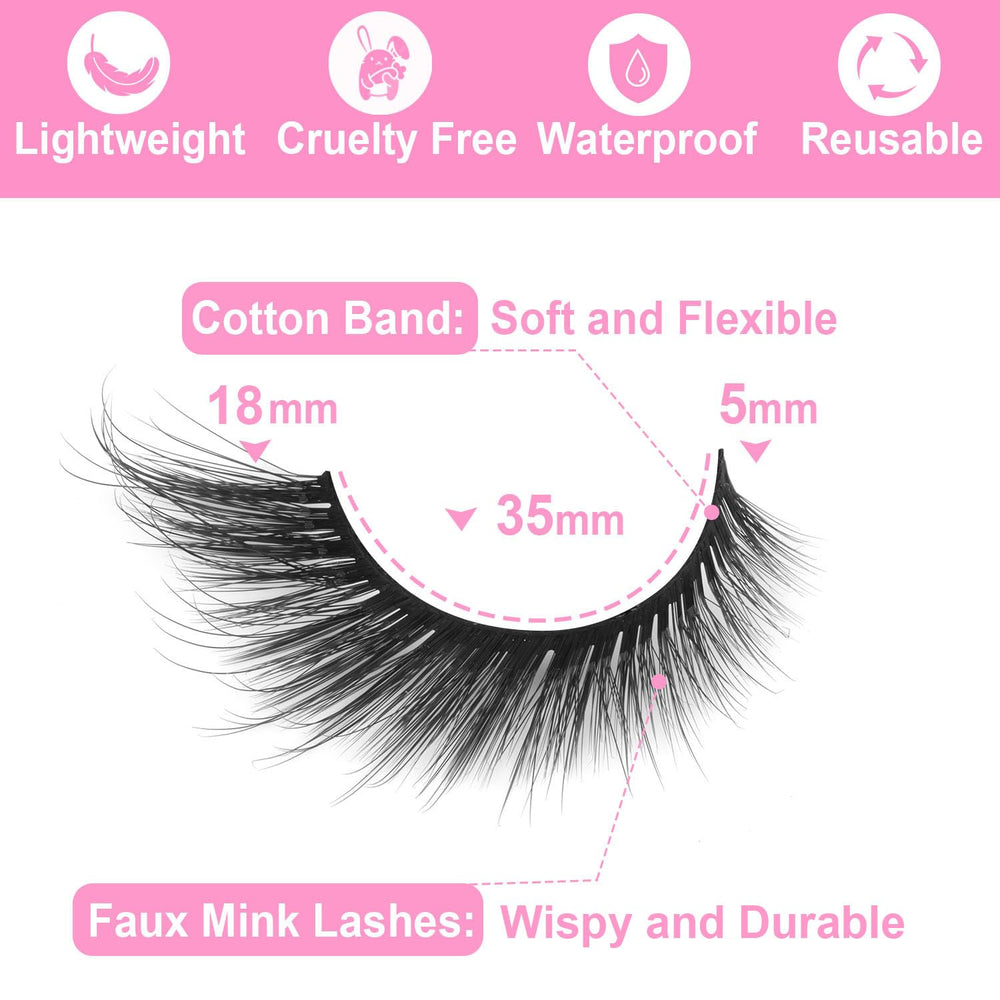 Kiromiro Wispy Faux Mink Fibers create soft, lightweight lashes with natural movement