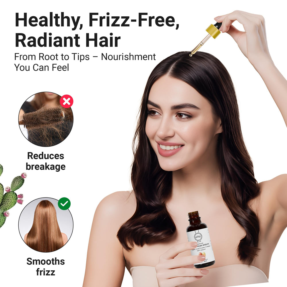 Kisii prickly pear seed oil provides sustained moisture and glow.