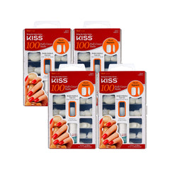Kiss 100 Full Cover Nails short square shape, nails-application: quick at-home manicure possible.