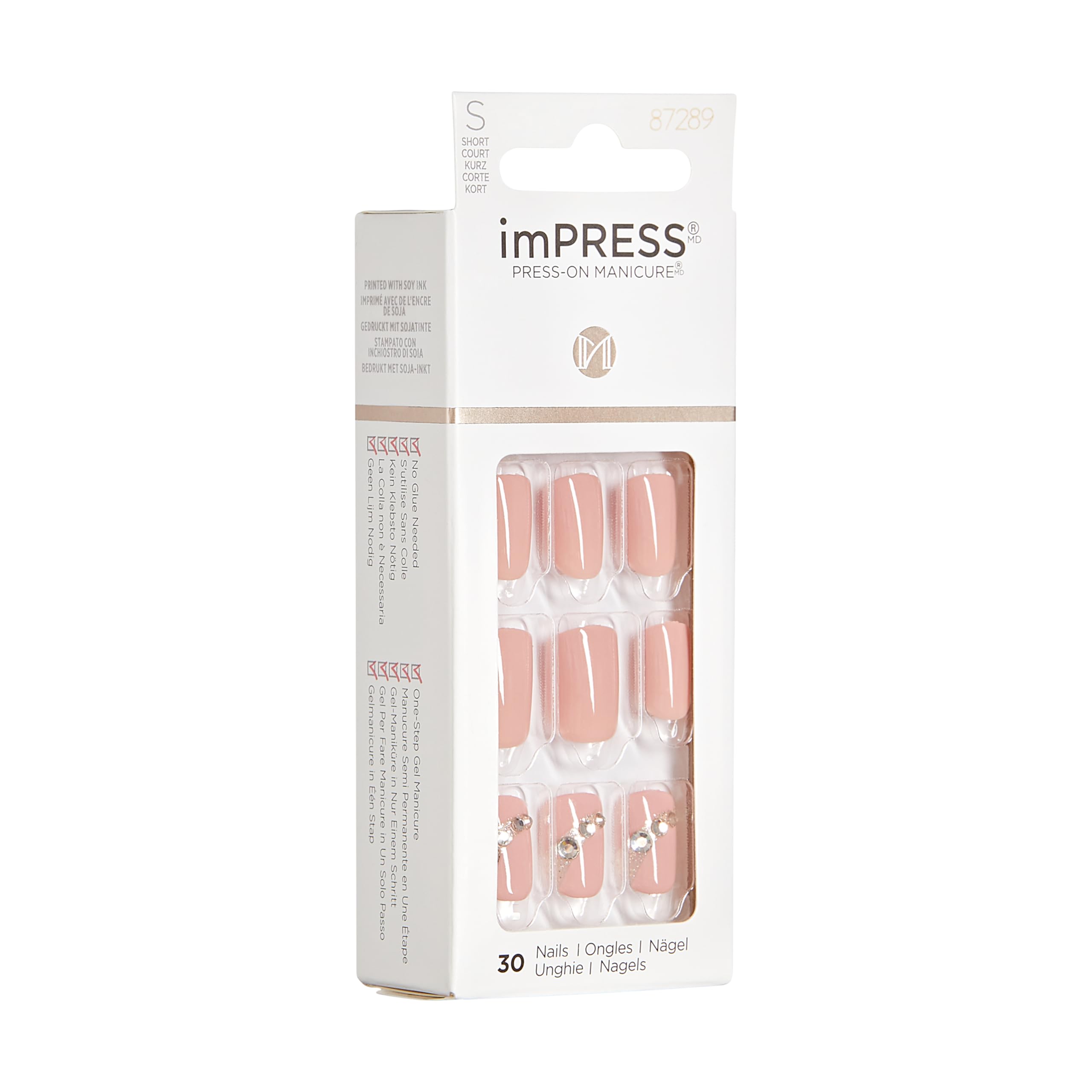 KISS imPRESS complete kit includes prep pad and file for at-home application