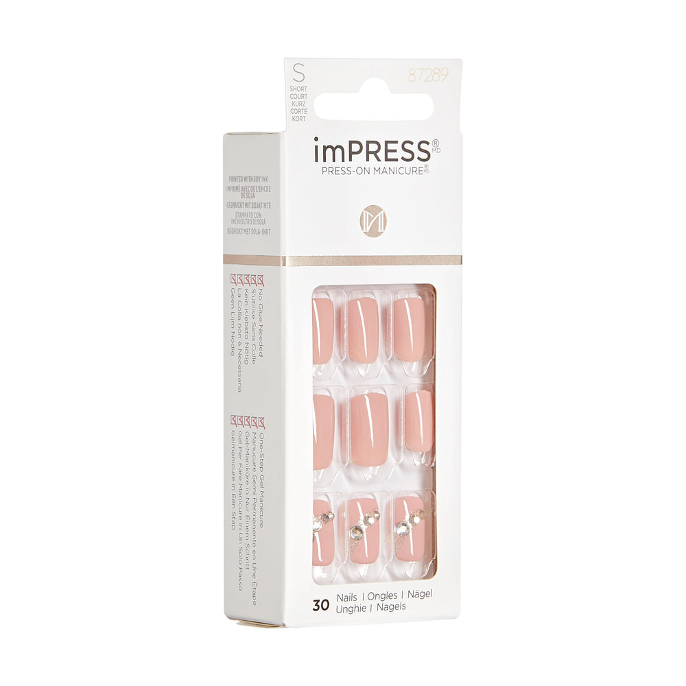 KISS imPRESS complete kit includes prep pad and file for at-home application