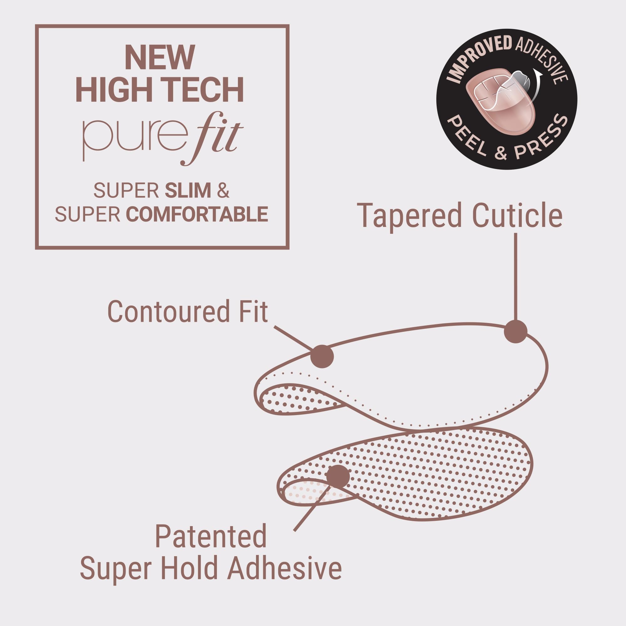 KISS ImPRESS mini file for shaping and a smooth, even finish.