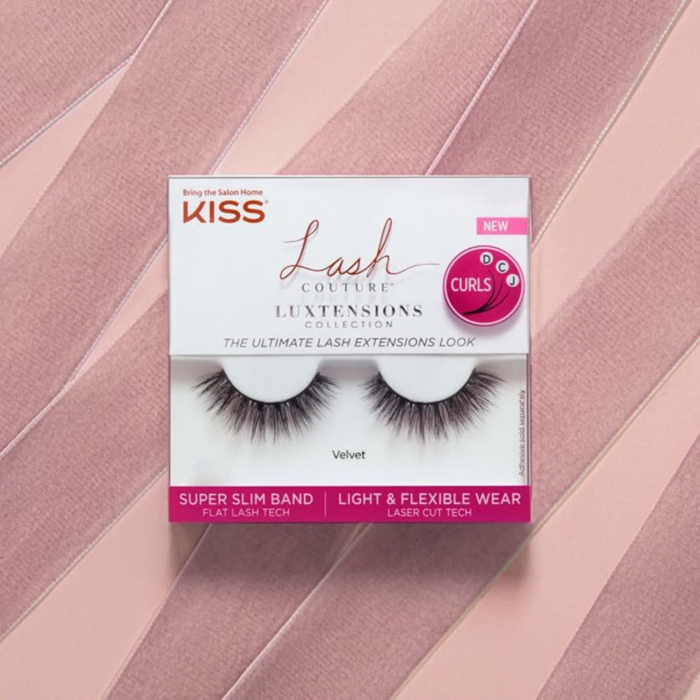 KISS LuXtensions D-C-J curls give varied, natural shaping.