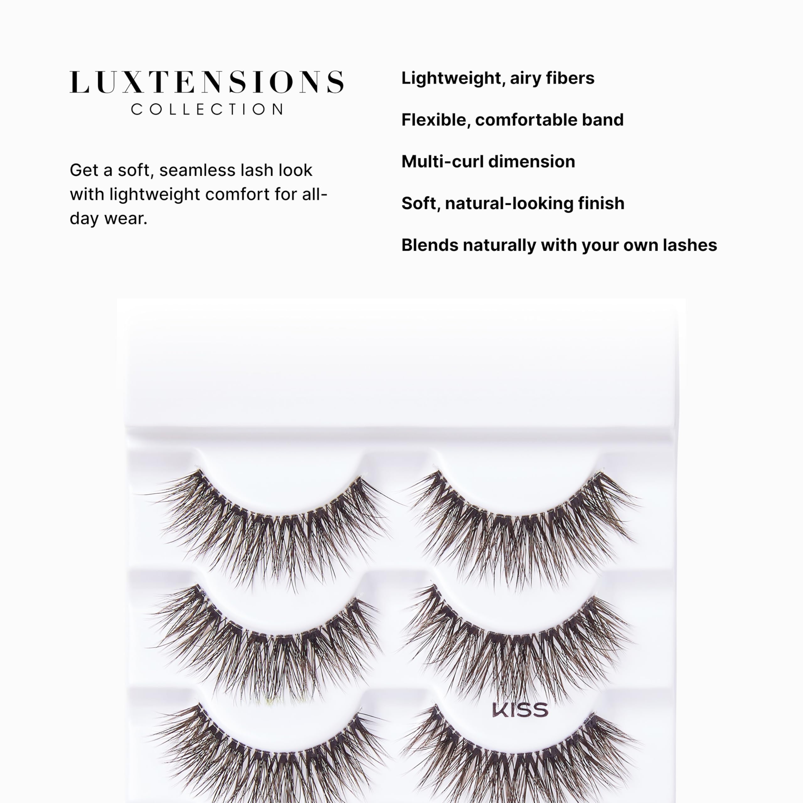 KISS LuXtensions Laser Cut precision for flawless application.