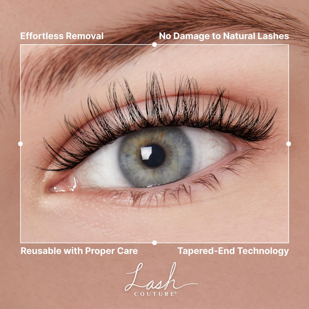 KISS LuXtensions Reusable strip lashes for quick, repeat wear.