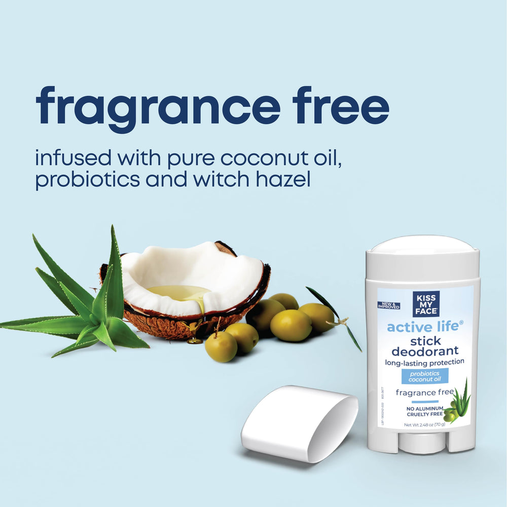 Kiss My Face Active Life fragrance-free underarm close-up