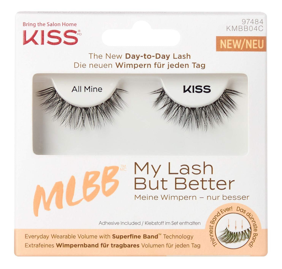 KISS Kiss My Lash But Better All Mine Pack 6: ultrathin band for comfortable daily lash volume