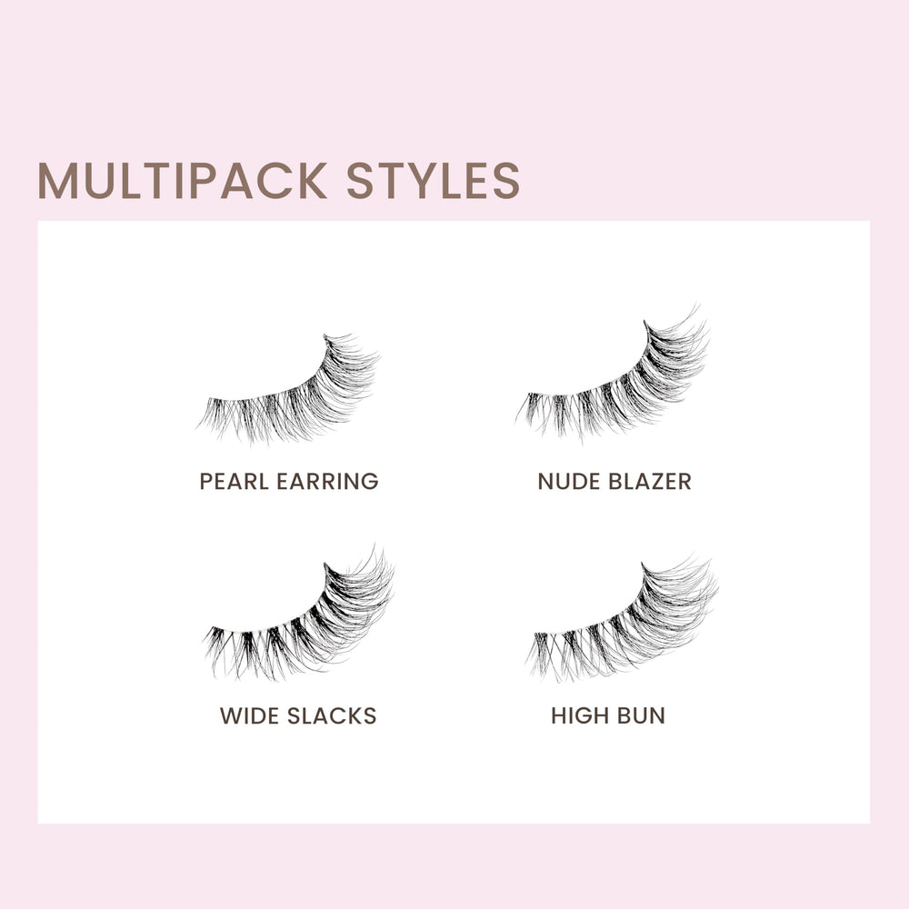 Daily wear-ready KISS Wide Slacks lashes for quick enhancement