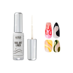 Kiss New York Nail Art Liner fast-drying for sharp designs at home.